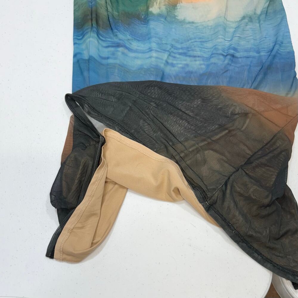 AFRM Multicolor Strapless Midi Dress - Picture 5 of 7